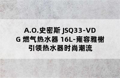 A.O.史密斯 JSQ33-VDG 燃气热水器 16L-雍容雅榭引领热水器时尚潮流